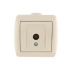                  Ната Розетка ТВ оконечная крем
               