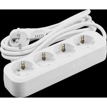Удлинитель бытовой OPE-S-04-200-E-3x1 с заземлением 4 розетки 2м ПВС 3х1 3500Вт