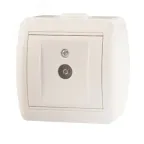                  Ната Розетка ТВ оконечная белый
               