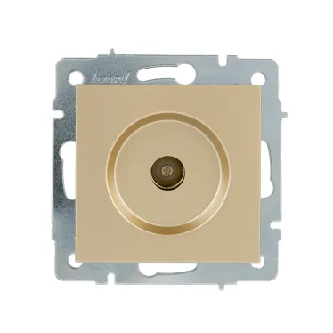 VESNA Розетка ТВ проходная золото