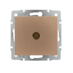                  Розетка RAIN ТВ оконечная бронза матовая механизм
               