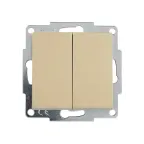                  VESNA Выключатель двойной золото
               