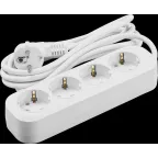 Удлинитель бытовой OPE-S-04-500-E-3x1 с заземлением 4 розетки 5м ПВС 3х1 3500Вт