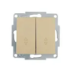                  VESNA Выключатель проходной двойной золото
               