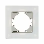                  Рамка 1-местная Ugra стекло, белый
               