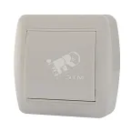                  Выключатель одноклавишный, наружный, белый
               