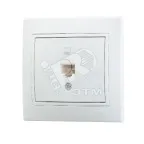 MIRA Розетка компьютерная RJ45x1 белая