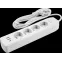 Удлинитель бытовой OPE-USB-04-300-ESC-3x1 с заземлением с выключателем 4 розетки 3м ПВС 3х1 2500Вт 2USB-A+USB-C, 2,4А