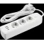 Удлинитель бытовой OPE-USB-03-300-ESC-3x1 с заземлением с выключателем 3 розетки 3м ПВС 3х1 2500Вт 2USB-A+USB-C, 2,4А
