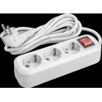                  Удлинитель бытовой OPE-S-03-1000-ESC-3x1 с заземлением с выключателем 3 розетки 10м ПВС 3х1 3500Вт
               