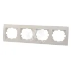                  DERIY Рамка х4 гориз. белый
               