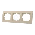                  DERIY Рамка х3 гориз. крем
               