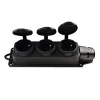                  Розетка наружной установки 3х2Р+РЕ 1х16А 220v каучук
               