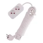 Удлинитель без заземления 2 входа 7 метров