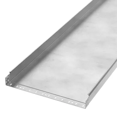 Лоток неперфорированный Профи INOX (AISI 304) 600х80x3000 (1,5 мм) (6 м/уп)