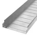 Лоток неперфорированный Профи INOX (AISI 304) 400х100x6000 (1,0 мм) (12 м/уп)