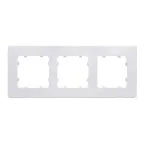 Рамка трехместная, скрытой установки, цвет белый