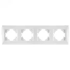                  Рамка 4-местная Ugra, белый
               