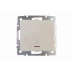                  Выключатель RAIN проходной с подсветкой крем механизм
               