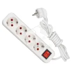                  Удлинитель 4х3м с заземлением с выключателем
               