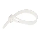                  Многоразовая хомут-стяжка 300 х 7,5 мм (прозрачная) (50 шт/уп)
               