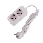 Удлинитель с заземлением 2 входа 2 метра