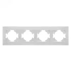                  Рамка 4-местная Bravo, белый
               