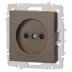 Розетка Intro Accent 6-201-08 2P, 16А-250В, IP20, СУ, бронза