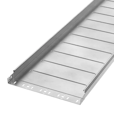 Лоток неперфорированный Профи INOX (AISI 304) 400х50x3000 (1,0 мм) (6 м/уп)