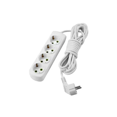 LETITIA Удлинитель с/з 4 входа 3 метра