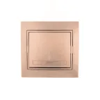                  Мира Выключатель проходной светло-коричневый металлик
               