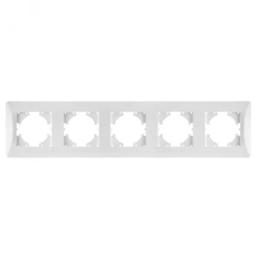 Рамка 5-местная Ugra, белый