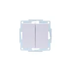                  VESNA Выключатель двойной белый
               