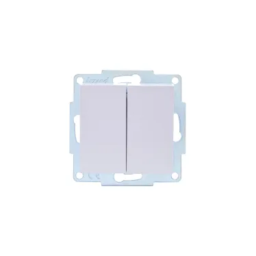 VESNA Выключатель двойной белый