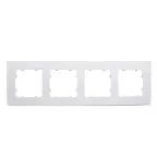 Рамка четырехместная, скрытой установки, цвет белый