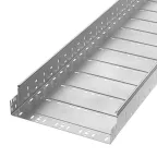 Лоток перфорированный Профи INOX (AISI 304) 400х100x6000 (1,0 мм) (12 м/уп)