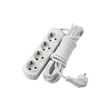 LETITIA Удлинитель с/з 4 входа 5 метра