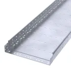Лоток перфорированный Профи INOX (AISI 316) 400х80x6000 (1,5 мм) (12 м/уп)