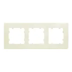 Рамка трехместная, скрытой установки, цвет слоновая кость