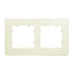 Рамка двухместная, скрытой установки, цвет слоновая кость