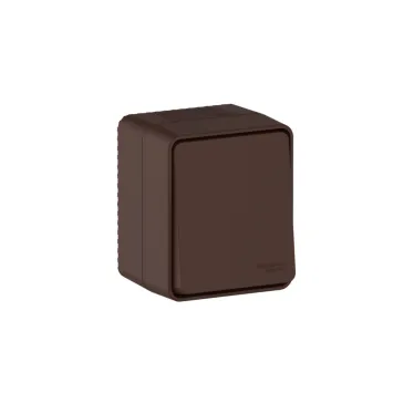 AtlasDesign PROFI IP54 О/У 1-клавишный ВЫКЛЮЧАТЕЛЬ 10 АХ, КОРИЧНЕВЫЙ