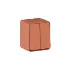                  AtlasDesign PROFI IP54 О/У 2-клавишный ВЫКЛЮЧАТЕЛЬ 10 АХ, ТЕРРАКОТОВЫЙ
               