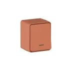                  AtlasDesign PROFI IP54 О/У 1-клавишный ВЫКЛЮЧАТЕЛЬ с подсветкой 10 АХ, ТЕРРАКОТОВЫЙ
               