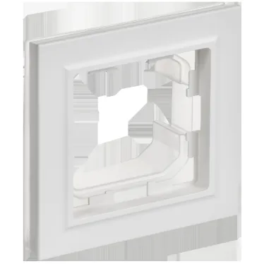 BRITE Рамка 1-местная IP44 РУ-1-БрАБ-44 арктический белый IEK