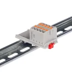                  Блок распределительный с верт. адаптером на рейки шириной 15/35мм, зажим push-in, 10 точек подключения 2,5 кв.мм, серый
               