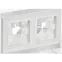 BRITE Рамка 2-местная IP44 РУ-2-БрАБ-44 арктический белый IEK