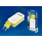 Удлинитель серии Travel, шнур 1,5м., 1 гнездо, б/з, 2USB*1,1A. S-CT1-1,5U WHITE/GREEN LM Белый с салатовым. ТМ .