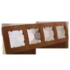 Рамка четырехместная, скрытой установки, цвет дуб