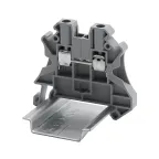                  Клемма проходная, винтовой зажим, 2 точки подключения, 2.5 кв.мм, серая
               