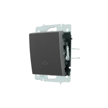 Выключатель RAIN промежуточный черный графит матовый механизм